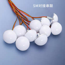 LED镜前灯 USB三色调光铝托端子线化妆前灯触摸感应三色补光灯泡