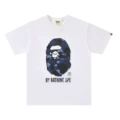 Camouflage letter ape head white and blue