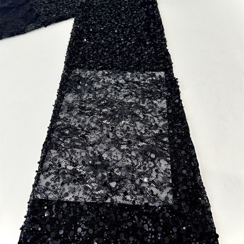 Gaoding industria pesada de encaje sequin bordado tela de malla vestido de boda vestido de gala tela de cena