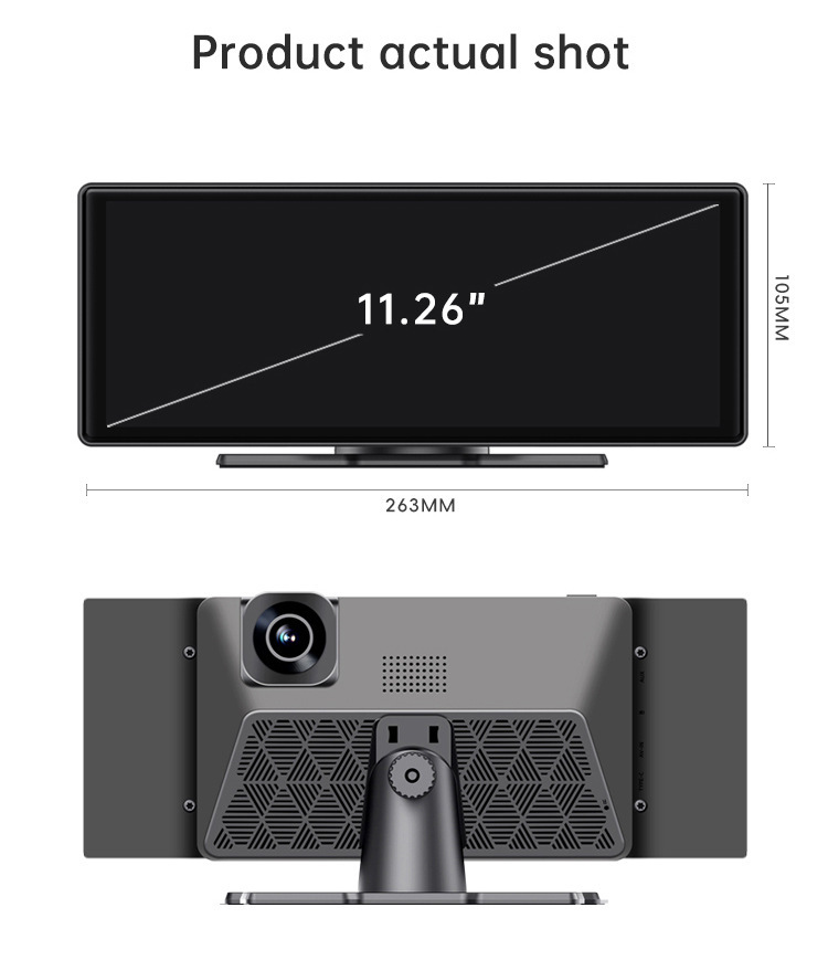 Wifi Car-Mounted Carplay Connected Central Control Screen 11.26inch Hd 4K Large Screen Car Navigation Google Maps