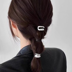 Japanese-style hair clip metal hair accessory, back of the head ponytail hair tie, hair ornament for women, exquisite hair clip, ponytail hair clip