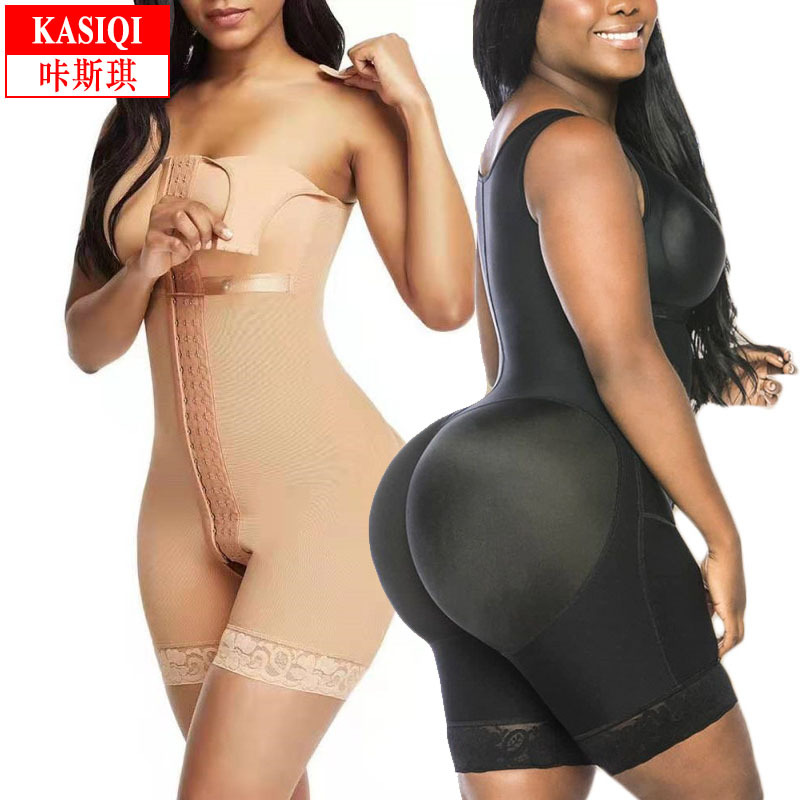 Cross-border de pecho largo de malla elástica de encaje de una pieza corsé de las mujeres del vientre de la contratación de la cadera levantamiento del cuerpo de una sola pieza corsé