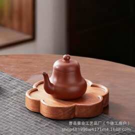跨境实木家用茶盘杯盘茶壶垫功夫茶具配件盖碗茶壶茶垫托盘