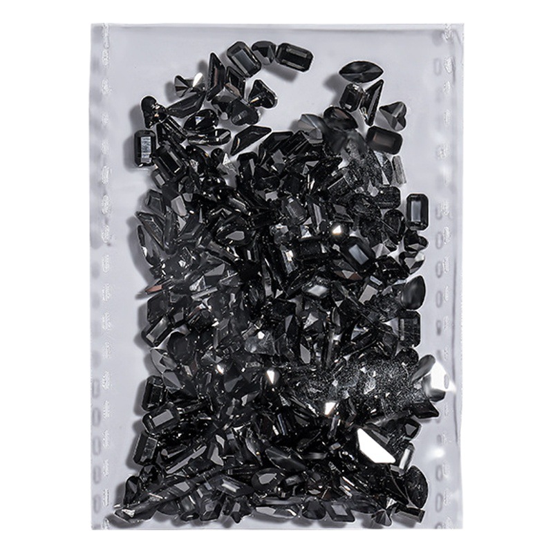 100 uñas arte Mini diamante plano especial en forma de diamante rosa claro Aurora cálido elfo mismo cristal joyería al por mayor image 1
