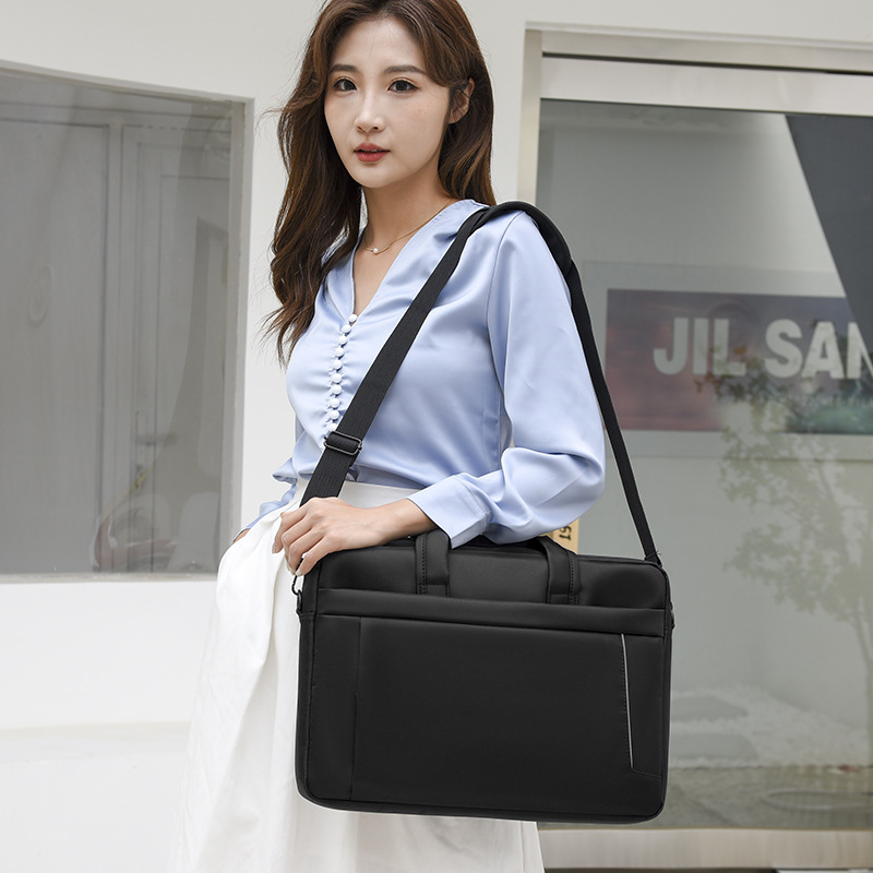 Cross-border Simple Fashion Laptop Bag Briefcase Shoulder Crossbody 15.6-inch Laptop Bag