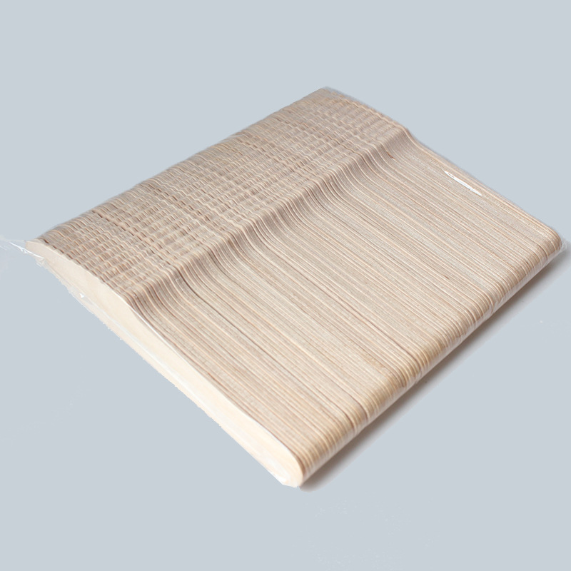 140 cuchillos y tenedores desechables cucharas de tres piezas set cubiertos de madera ecológicos set para llevar filete cuchillo de madera postre cucharas de madera