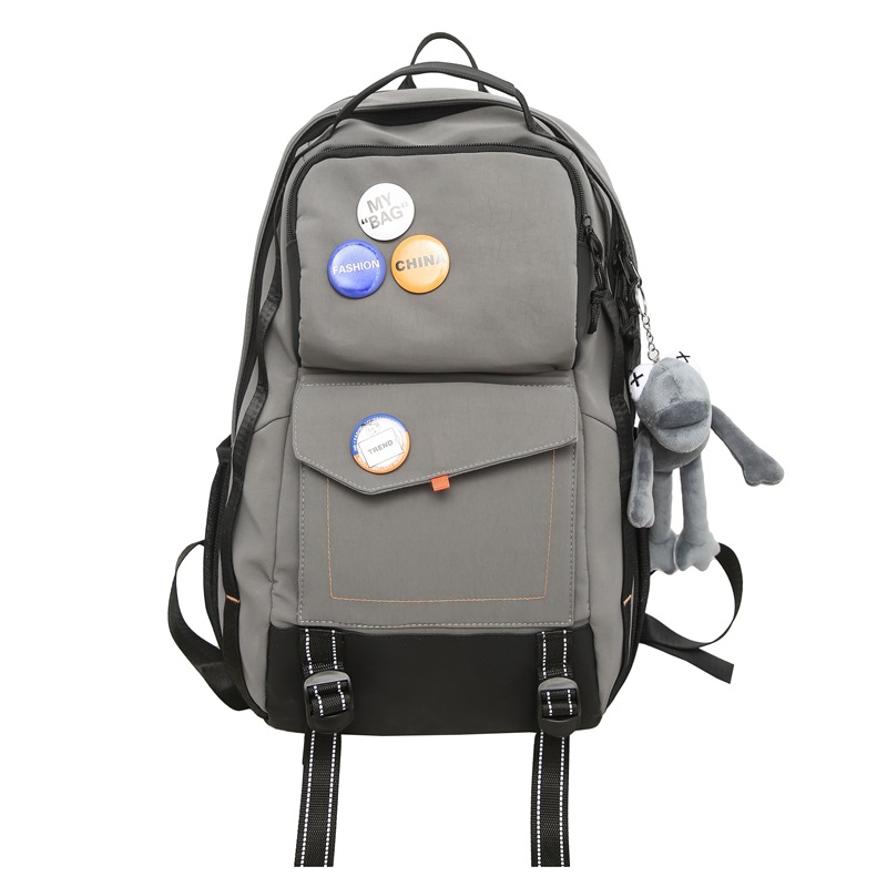 Mochila de marca de moda Mochila de viaje simple de gran capacidad para hombres Casual japonés estudiante de secundaria estudiante de secundaria estudiante universitario mochila escolar