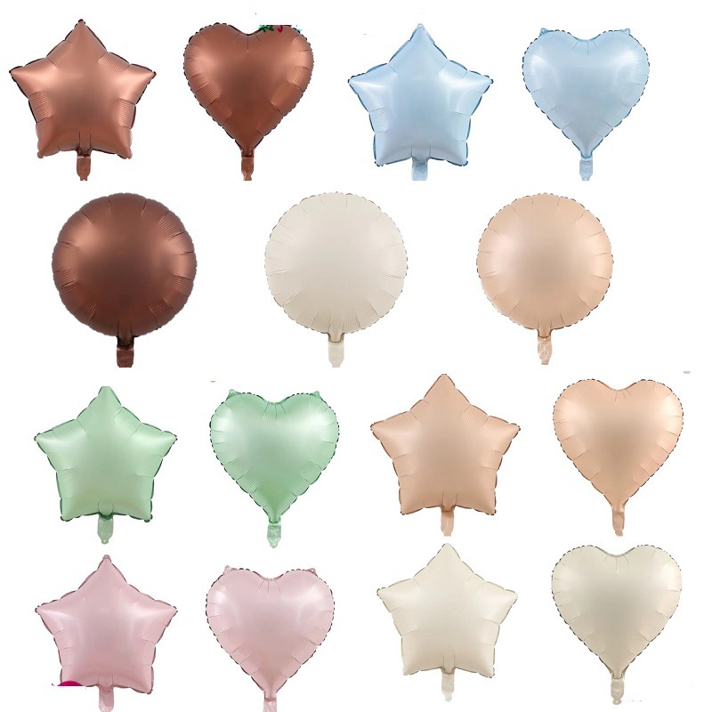 Retro cream acrylic round balloon