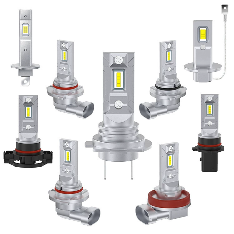 Внешняя торговля новый автомобиль светодиодные фары 1:1 мини-H1 H7 H3 H11 P13W9005 9006 лампа