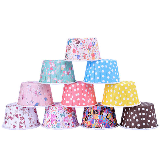 Small size roll Cup curling coated paper muffin cake baking Cup high temperature resistant muffin cup holder 3830 cake paper cup