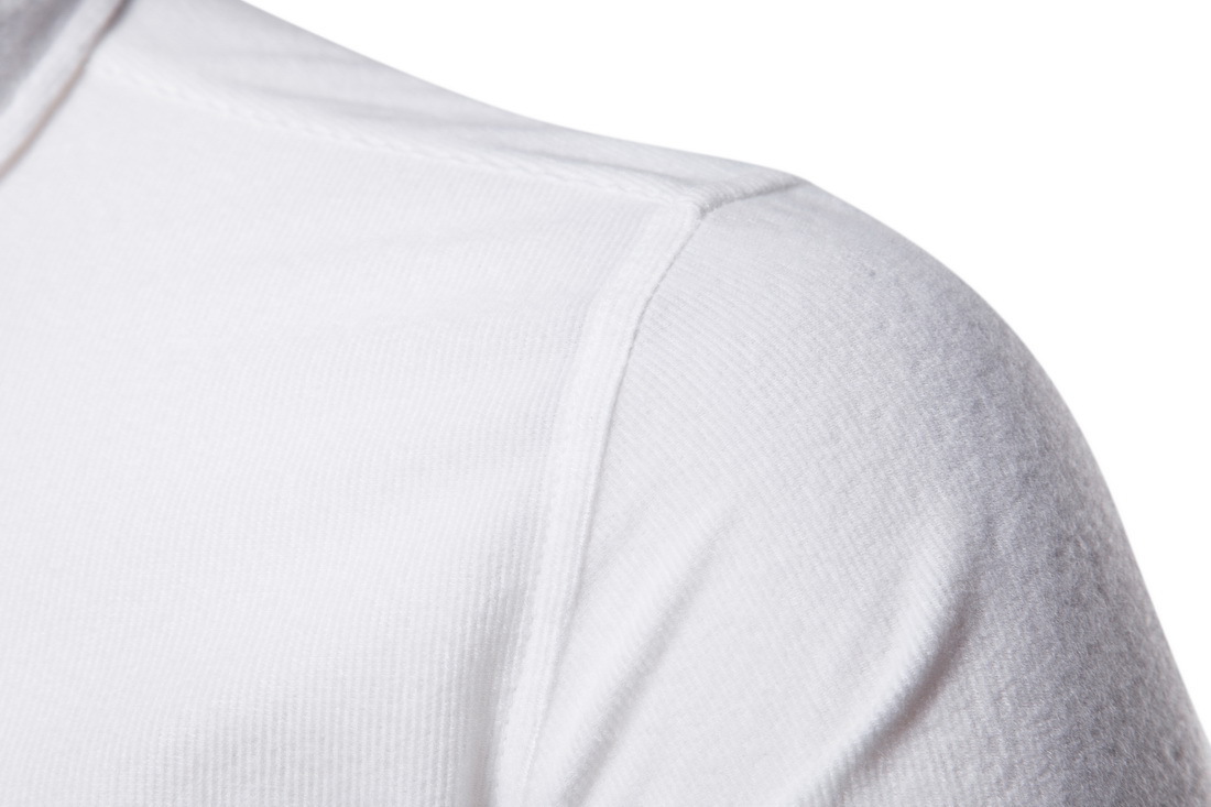 Camicia da uomo a maniche lunghe in velluto a coste casual_voghion.com