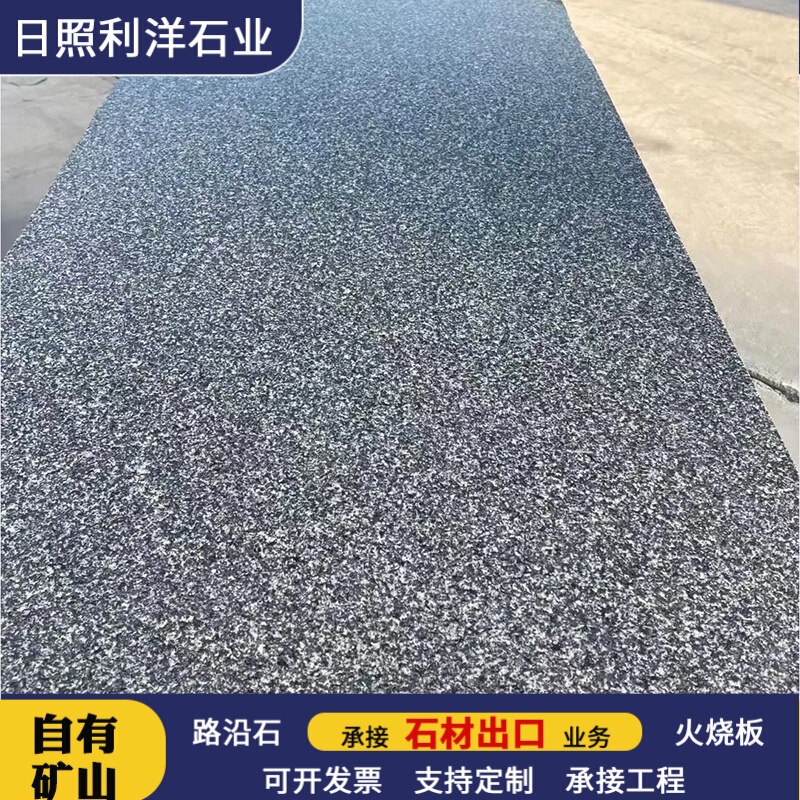 Sesame black granite anti-slip floor tiles for municipal landscaping, natural stone flooring, G654 black pebbled surface slabs