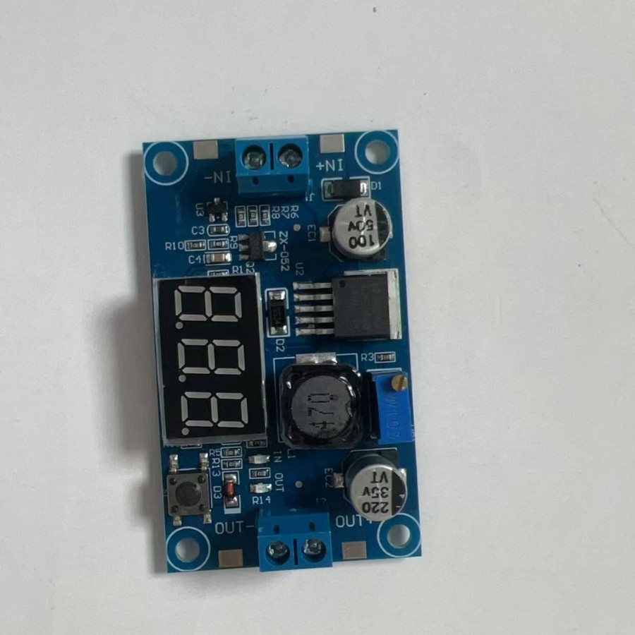 LM2596S 디지털 디스플레이 전압계 디스플레이 DC 규제 전원 공급 장치 회로 기판이있는 DC 조정 가능한 스텝 다운 모듈