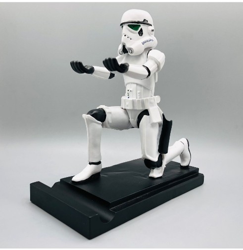 Star Wars Black Warrior Ares Helmet Adornos Modelo Soporte para teléfono móvil Venom Spider Soporte para teléfono móvil Shuren Soporte para teléfono móvil