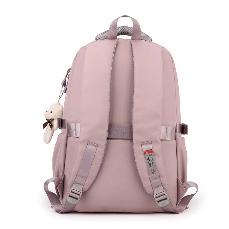 Ultra-ligero de gran capacidad junior high school student schoolbag estudiante universitario viaje mochila impermeable estudiante de secundaria de alto aspecto chica mochila