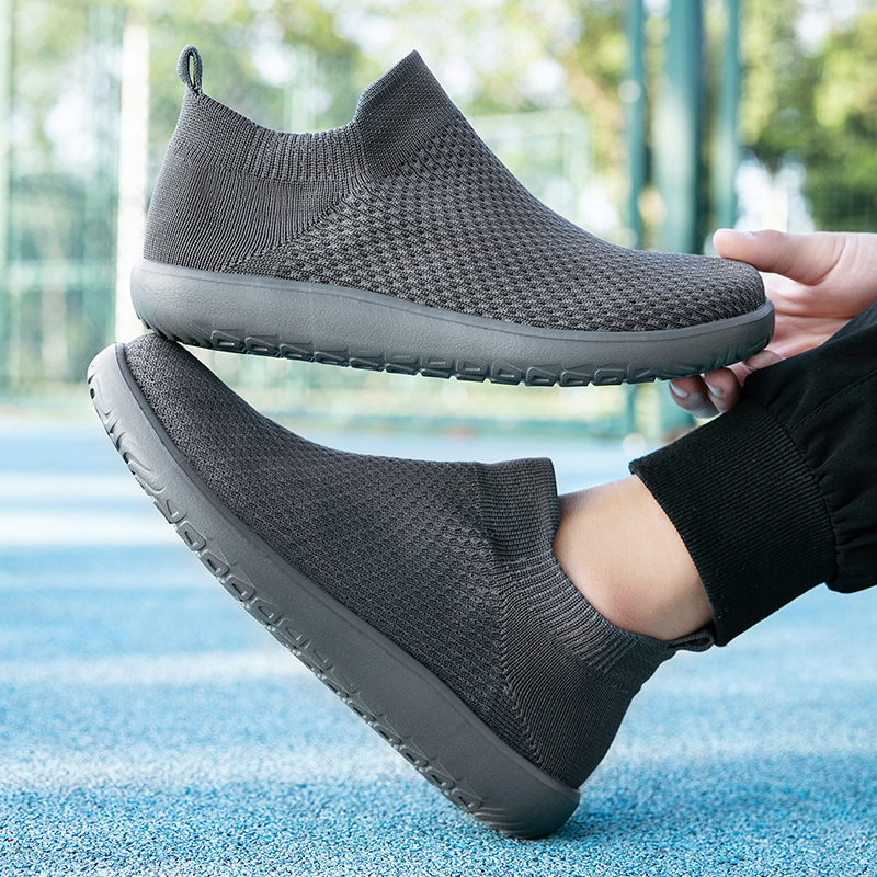 Cross-border Wide-toe Sock Barefoot Large Size M's Walking Shoes, Foreign Trade Lightweight Slip-on Casual Shoes For_vogvips.com