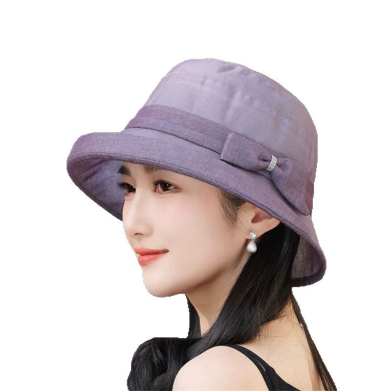 2025 new spring and summer outdoor sunshade fisherman hat for women thin breathable grandma breathable sun hat fashionable basin hat