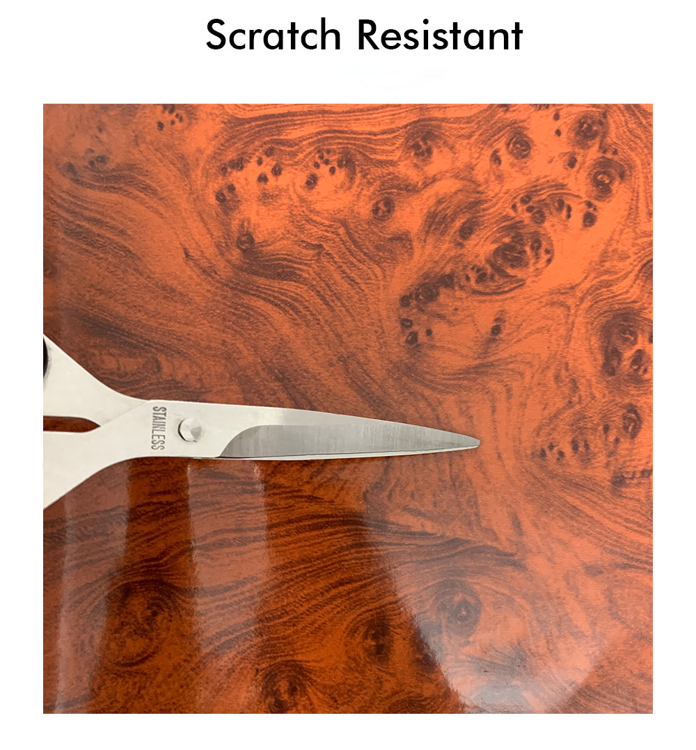 High-End Car Interior Color-Changing Film, Glossy Wood Grain and Sparrow Pattern Modification Sticker, Peach Wood Grain Central Control Renovation Sticker