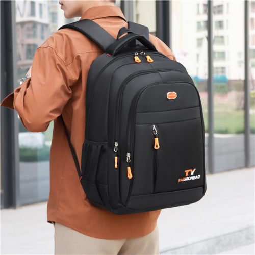 Business Double Shoulder Bag Large Capacity Men High-End Style Fashion Leisure Backpack Multifunctional Commuting Short Trip Travel Bag