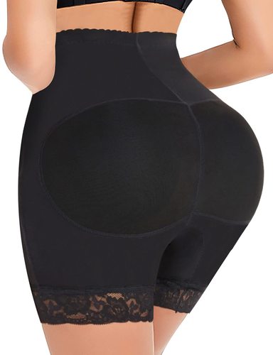 High-waisted plus-size shaping body control abs pad false buttocks lifting pants buttocks and hips enhancing abdominal compression tight underwear