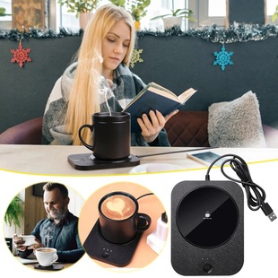 Mug Warmer Heated Coaster Wireless Charging Thermos Cup Smart Thermostatic Cup Mobile Phone Wireless Charging Heated Cup