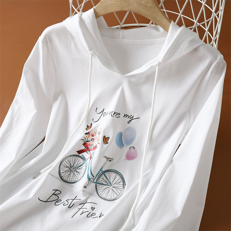 Autumn fashionable long-sleeve with hood