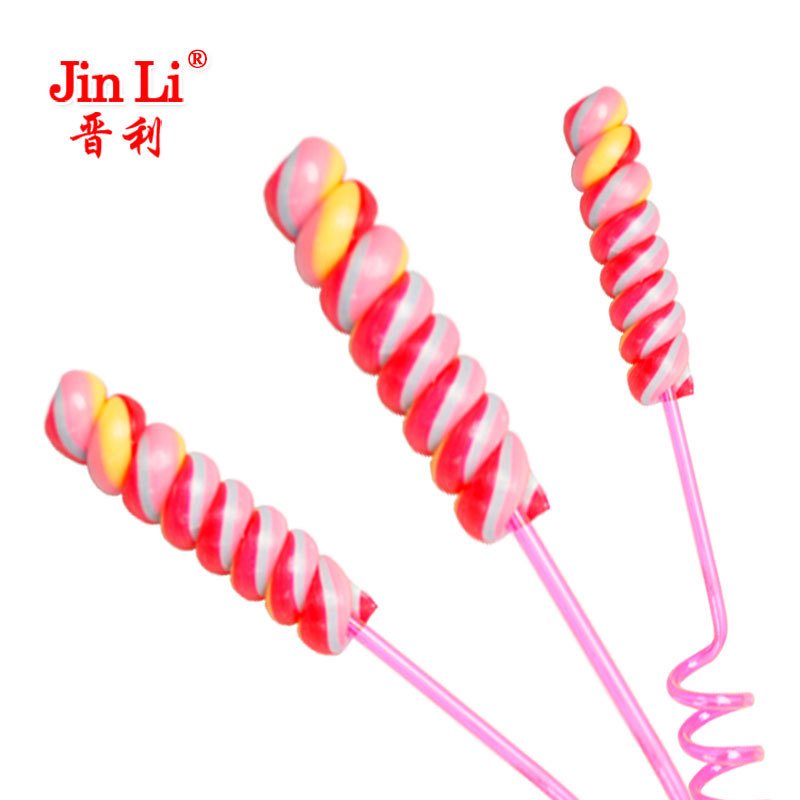 晋利创意棒棒糖多种水果口味扭扭棒婚庆聚会硬糖儿童零食糖果批发