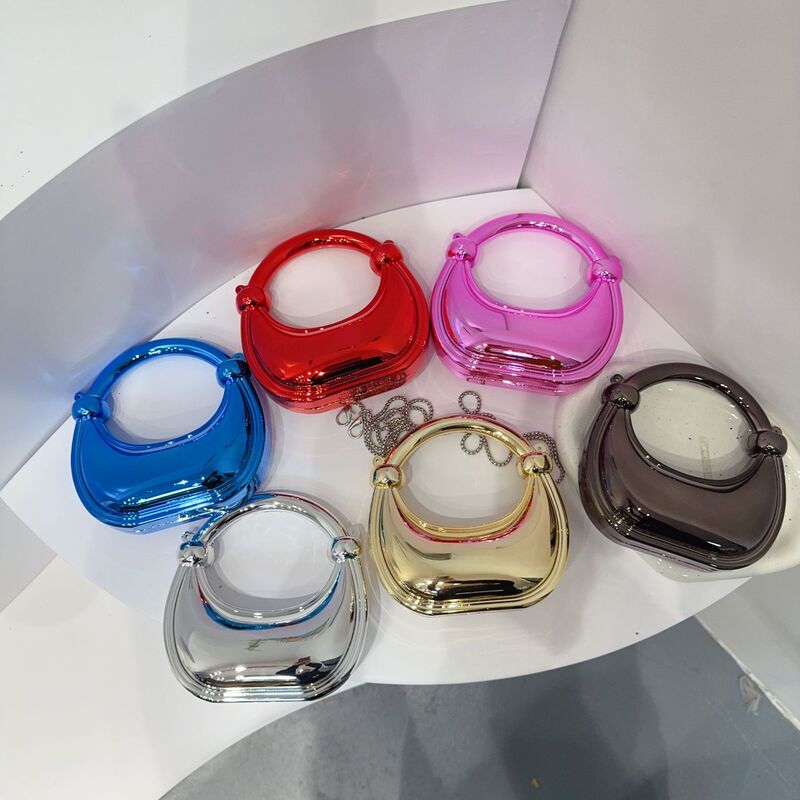 2026 New Cross-Border Fashion Mini Bag, Crescent Acrylic Bag, Double Knot Bag, Lipstick Coin Purse, Children's Crossbody Bag 2026 New Cross-Border Fashion Mini Bag, Crescent Acrylic Bag, Double Knot Bag, Lipstick Coin Purse, Children's Crossbody Bag