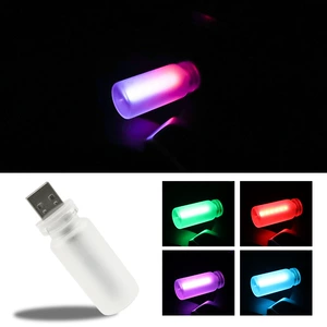 Avtomobil USB Daxili Şüşə Şüşə Toxunuş İşığı, Rəngli Mühit İşığı, Plug-And-Play Yataq Otağı Avtomobil İşığı