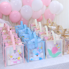 小朋友生日派對寶寶滿月幼兒園活動果凍伴手禮手提袋收納包回禮袋