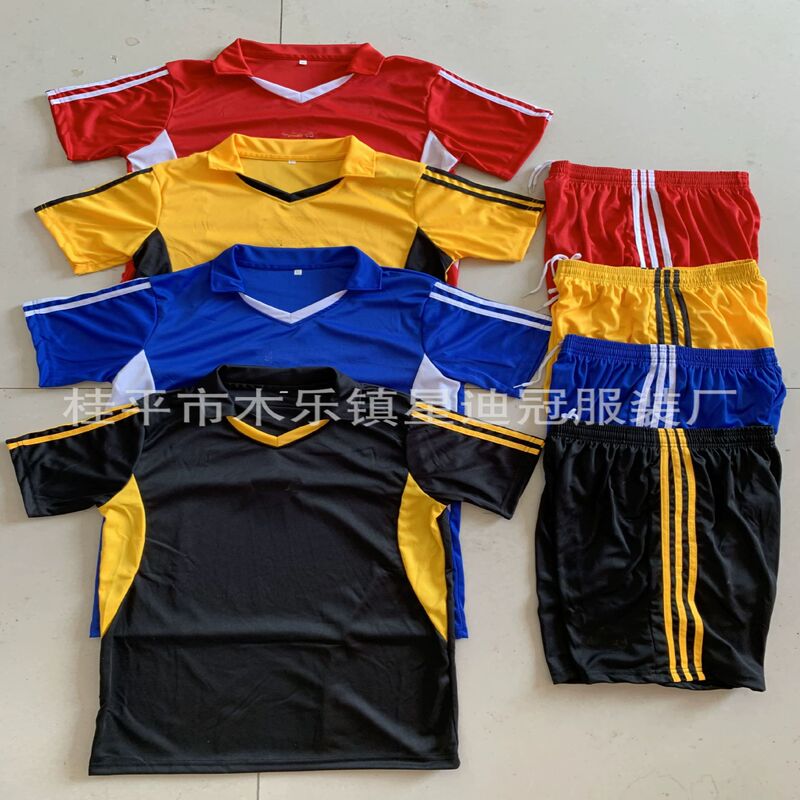 Solid Color Training Clothing Leisure Sports Suit Lapel Jacket Export to Africa Single Ordinary Polyester Fabric