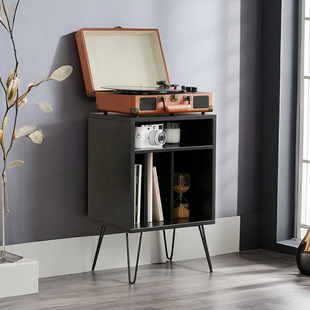 Amazon living room sofa side table, bedroom bedside table, study locker bookcase record player