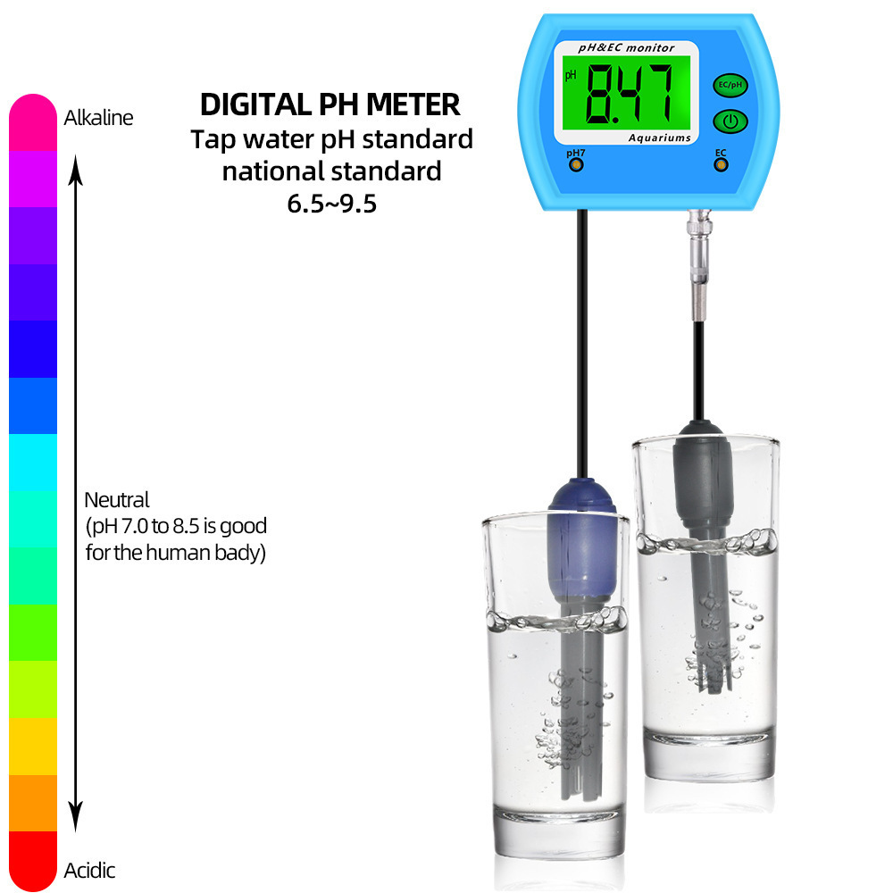 PH9853二合一功能PH/EC测试仪 在线水质检测仪 净水器电导率PH计阿里巴巴