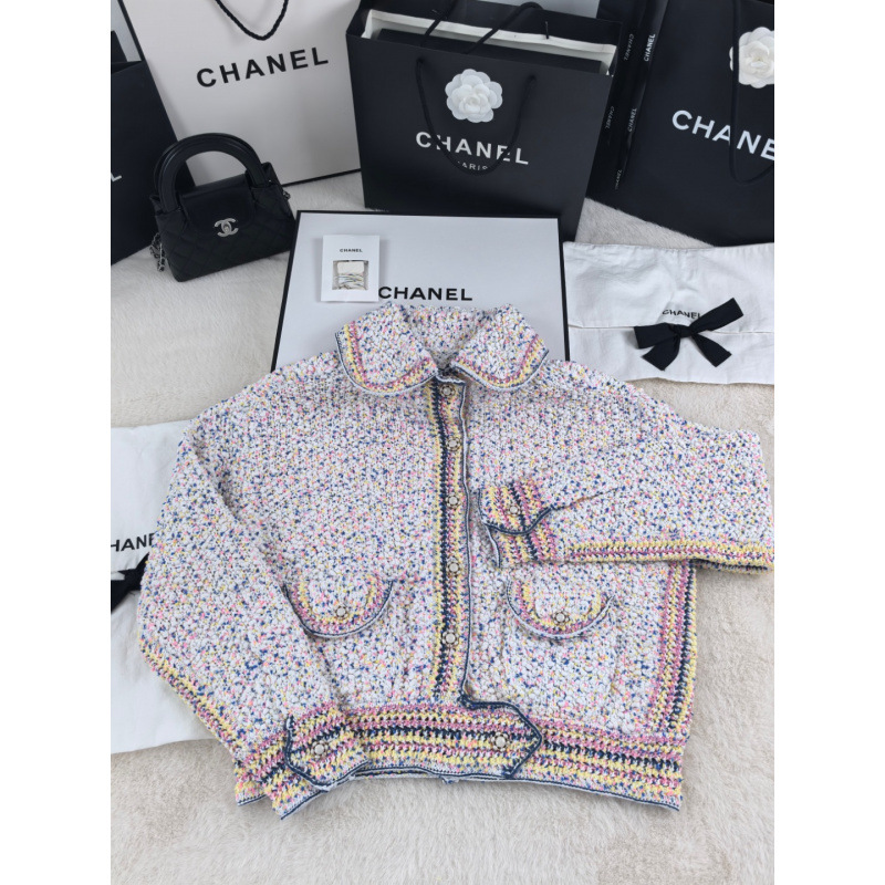 Pink Tweed Short Jacket for Women, Autumn 2023 New Style