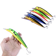 Sea Fishing Minnow Lure, 50g Metal Long-Tongue Bait with Slow Sinking and Long-Range Casting Features—Featuring a Lifelike Milo Pencil Design for Suspended Animation and Attractive Fish Action.