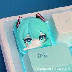 小红书同款初音未来机械键盘键帽二次元动漫周边可爱卡通个性键帽