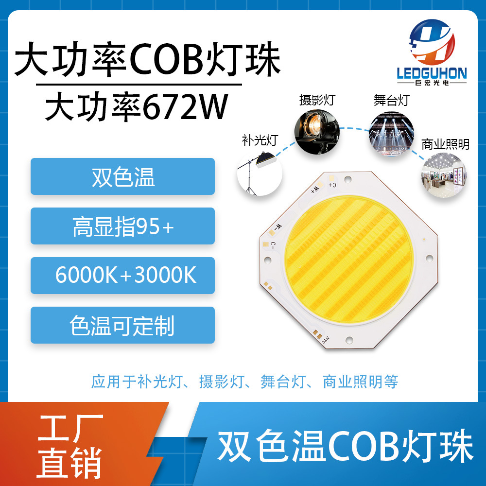 670W����˫ɫ��ledģ�����Ӱ����Ӱ����Ƹ���ָ95+COB����