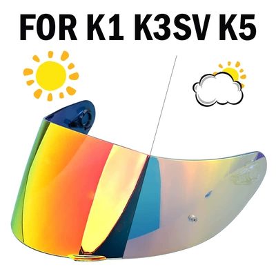 Dəbilqə (Kaska) aksesuarları – helmet color changing lens - k1-side-open-aurora-red-discoloration