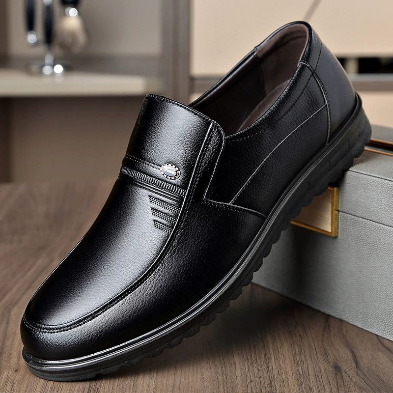 2024 новые весенние мужские мужские деловые мягкие кожаные ботинки мужские модные рабочие тренды мягкие подошвы дышащие повседневные ботинки мужские