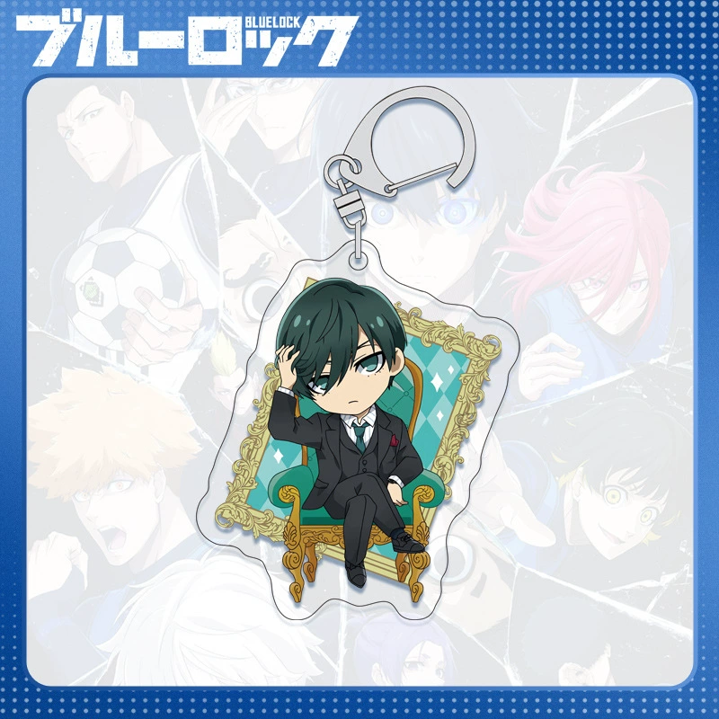 Acrylic Keychain (Blue Lock) Blue Prison Key Bin, double-sided 6 cm, D-system compatible