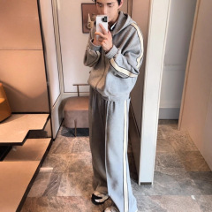 春季男士新款重磅连帽休闲运动套装高级感情侣同款潮流百搭两件套