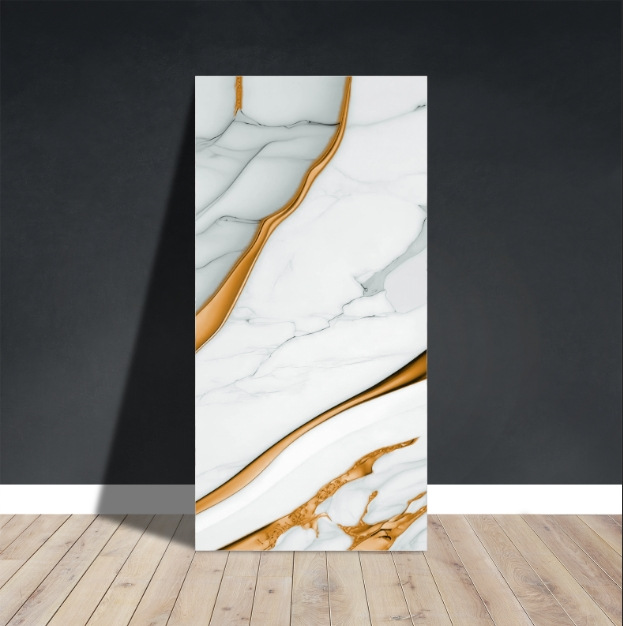 Fábrica de suministro directo de imitación de mármol azulejos de pared autoadhesivo a prueba de agua a prueba de humedad pegatinas de pared suministro transfronterizo placa de plástico de aluminio