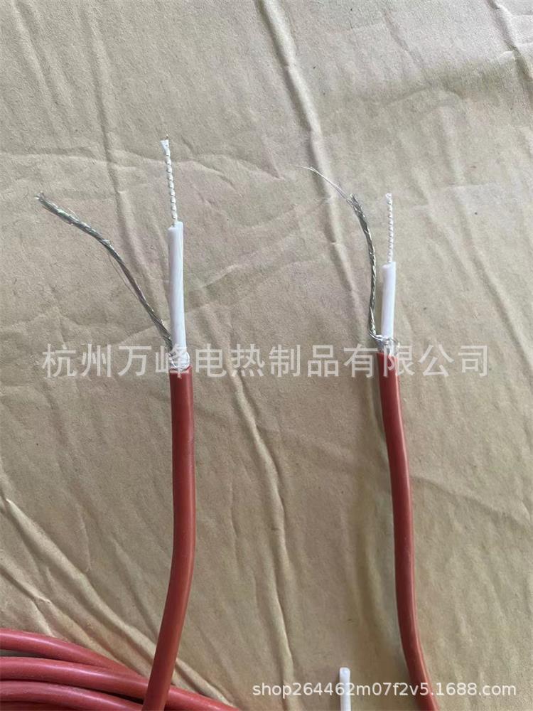 无磁泼双层硅胶发热线   双层屏蔽绝缘发热丝发热线床垫加热线