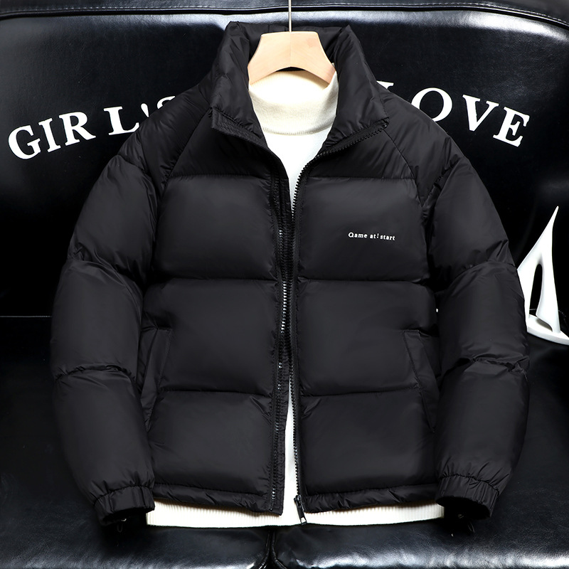 Winterjas voor heren in hip-hop stijl met berenprint warm_voghion.com