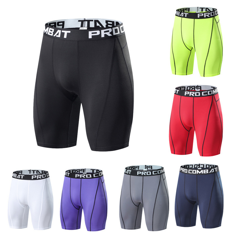 Nba Style Men's Quick-Drying Elastic Shorts for Jogging, Fitness, Basketball, Sports Training, Tight-Fitting Breathable Sports Shorts