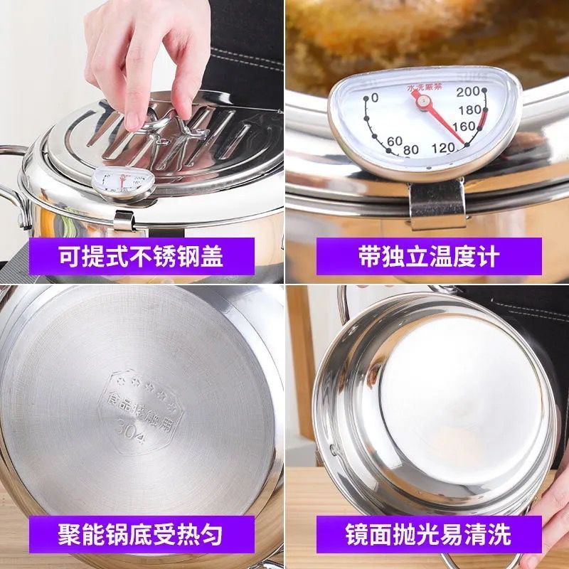 304ステンレス揚げ鍋日本式天ぷら家庭用制御可能な温帯のオイルスタンドの電磁炉メーカーが代行します。|undefined