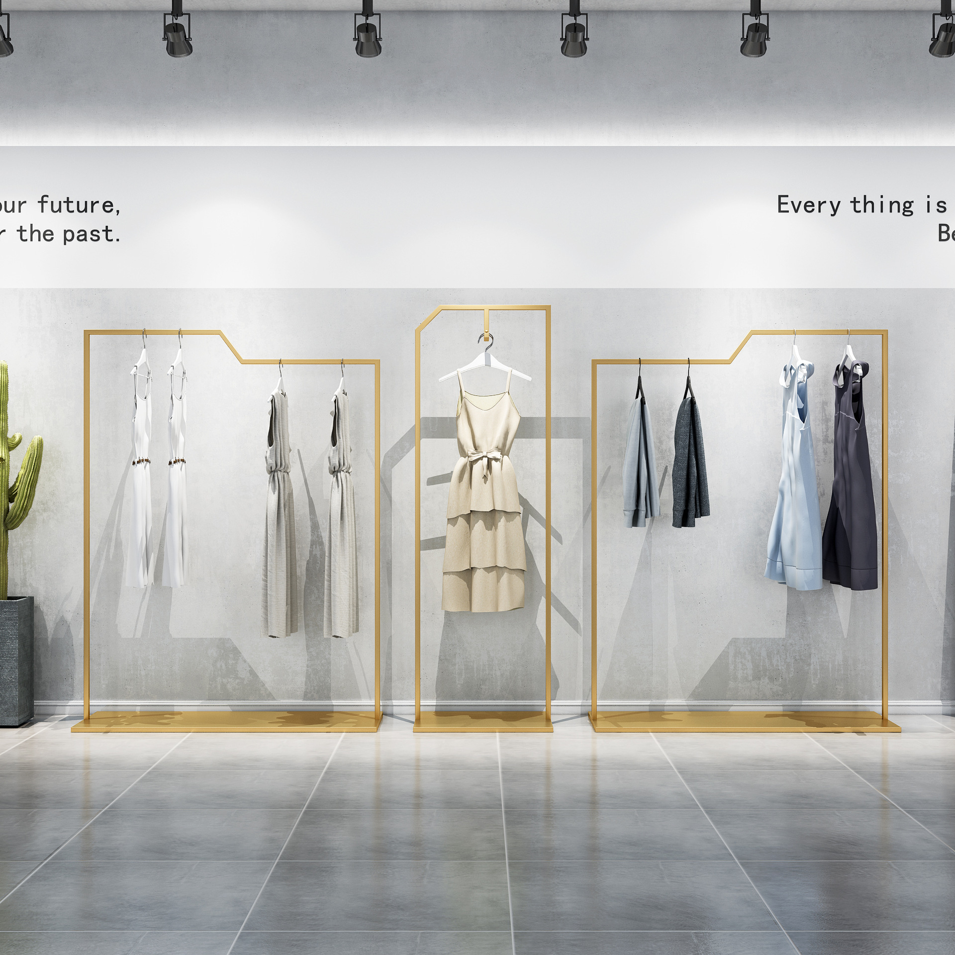 铁艺服装店展示架陈列架侧挂衣架落地式挂衣架男女装店专用货架