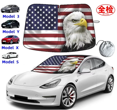 Suitable for Tesla Car Sun: Sun shade - 14293-eagle-head