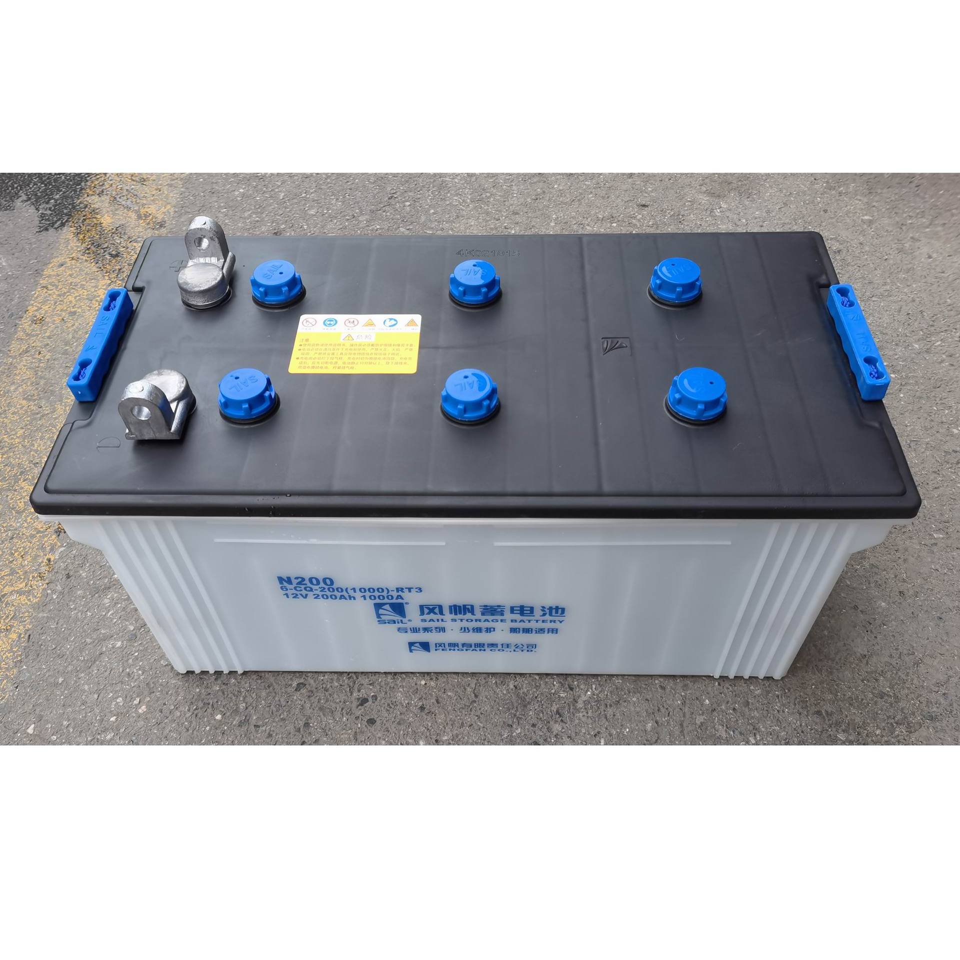 N200风帆6-CQ-200(1000)工程车发电机电瓶12V200Ah铅酸启动蓄电池