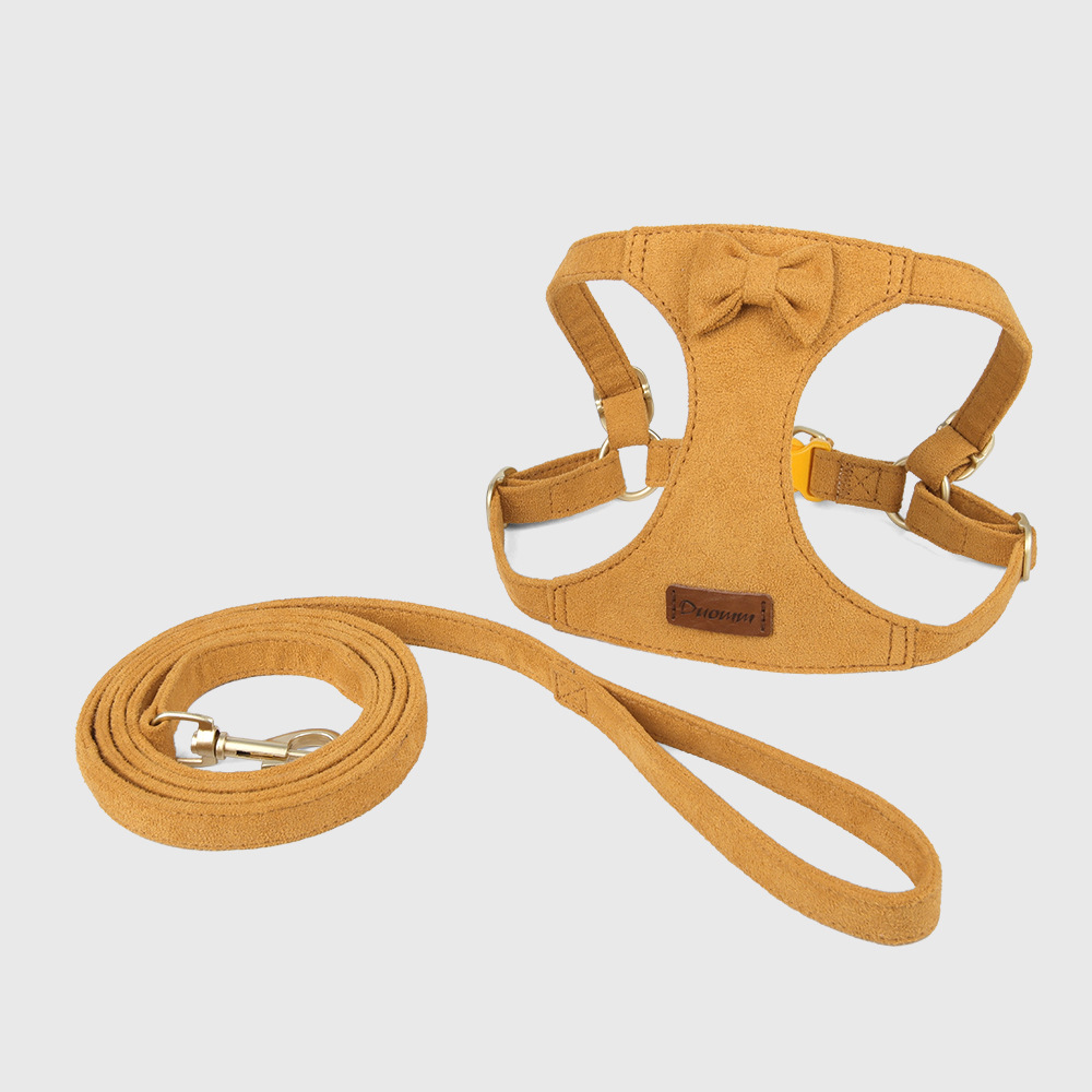 360 grados alrededor de la cintura de pecho ligera, cuerdas de tracción de piel de ciervo para perros.